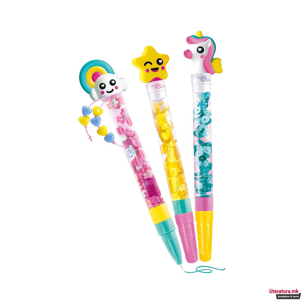 Сет за изработка, Idea Clementoni - Create Your Pens: Fantasy 