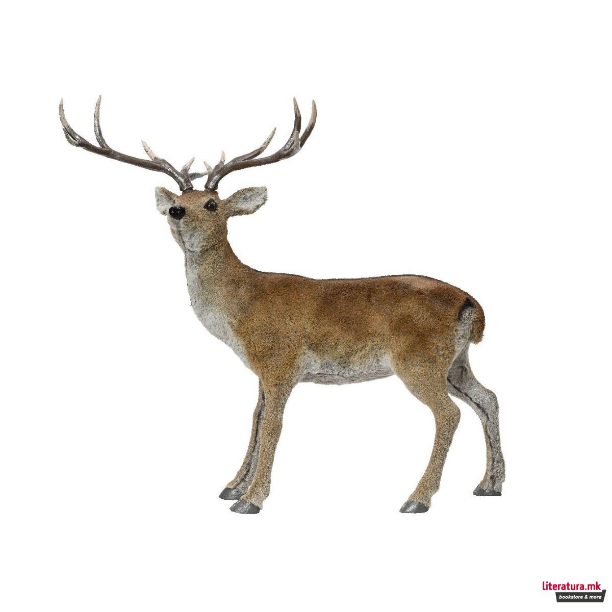 Декоративна фигура - Елен (со вештачко крзно), 92 цм 