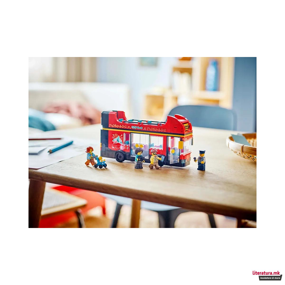 LEGO коцки, City, Red Double-Decker Sightseeing Bus