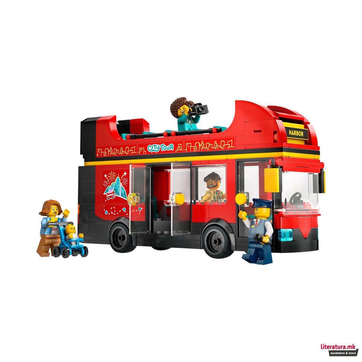 LEGO коцки, City, Red Double-Decker Sightseeing Bus
