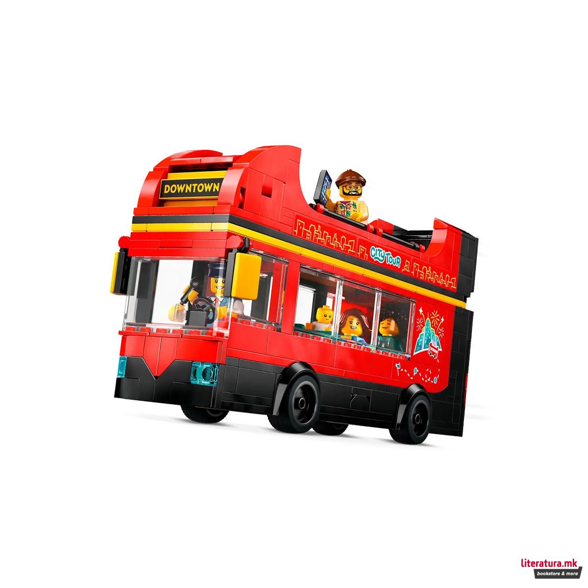 LEGO коцки, City, Red Double-Decker Sightseeing Bus