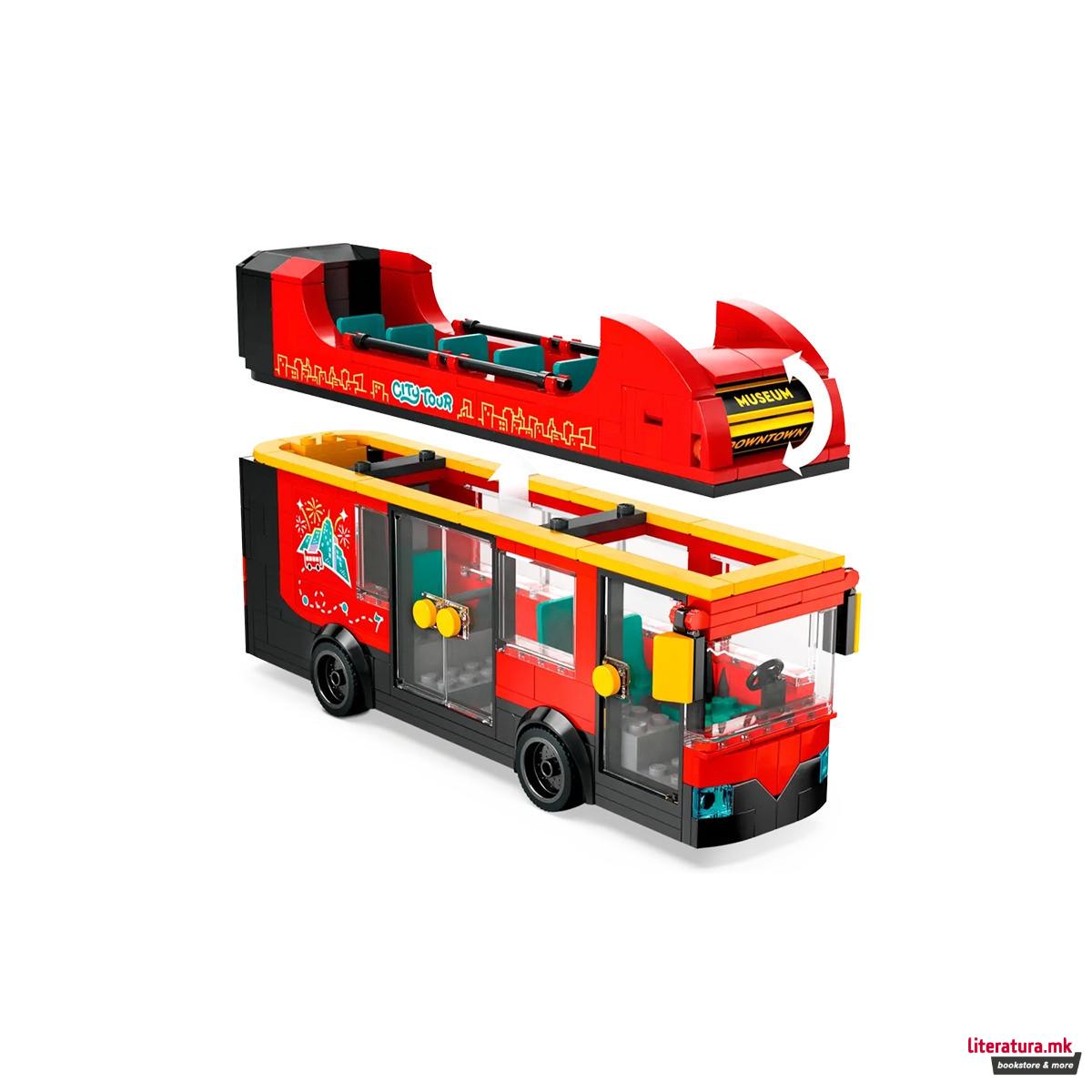 LEGO коцки, City, Red Double-Decker Sightseeing Bus