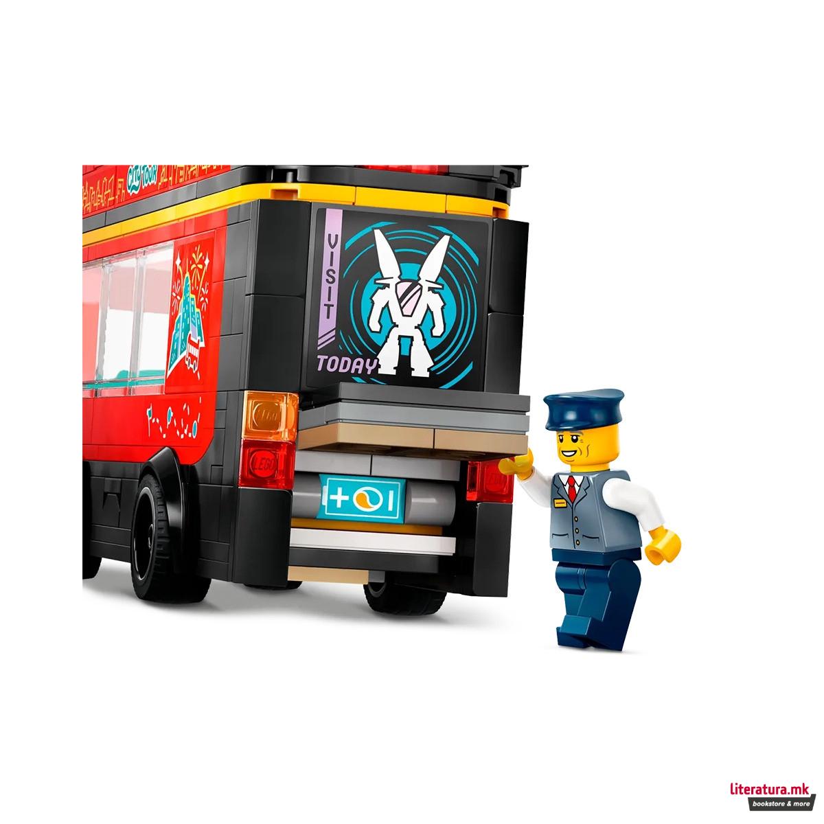 LEGO коцки, City, Red Double-Decker Sightseeing Bus