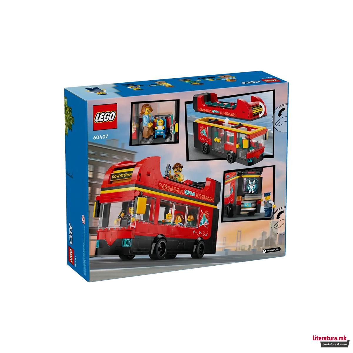 LEGO коцки, City, Red Double-Decker Sightseeing Bus