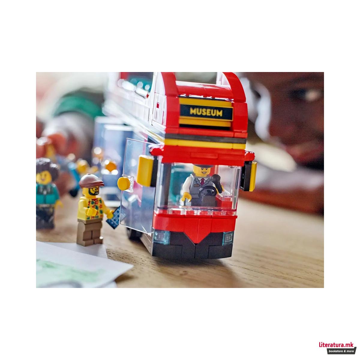 LEGO коцки, City, Red Double-Decker Sightseeing Bus