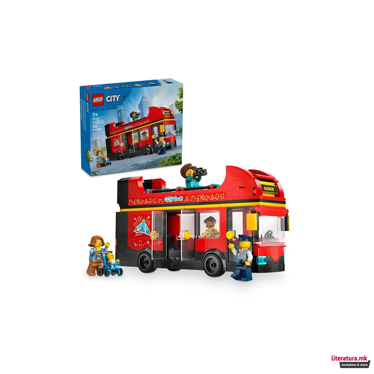 LEGO коцки, City, Red Double-Decker Sightseeing Bus