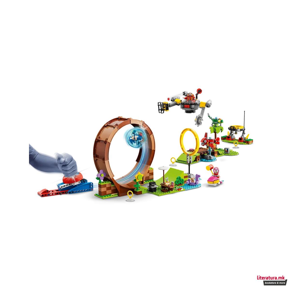 LEGO коцки, Sonic The Hedgehog, Sonic's Green Hill Zone Loop Challenge