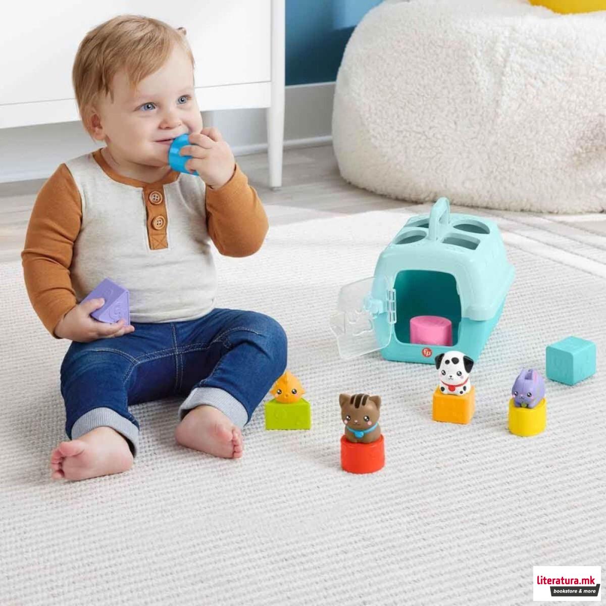 Едукативна играчка, Fisher Price Pets - Sort & Stow Pet Carrier
