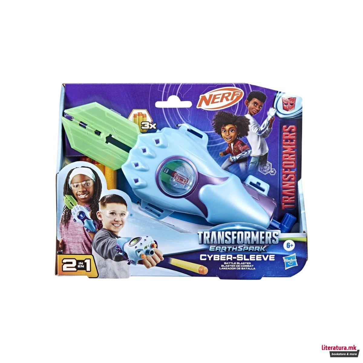 NERF пиштол со мека муниција, Transformers: EarthSpark - Cyber-Sleeve
