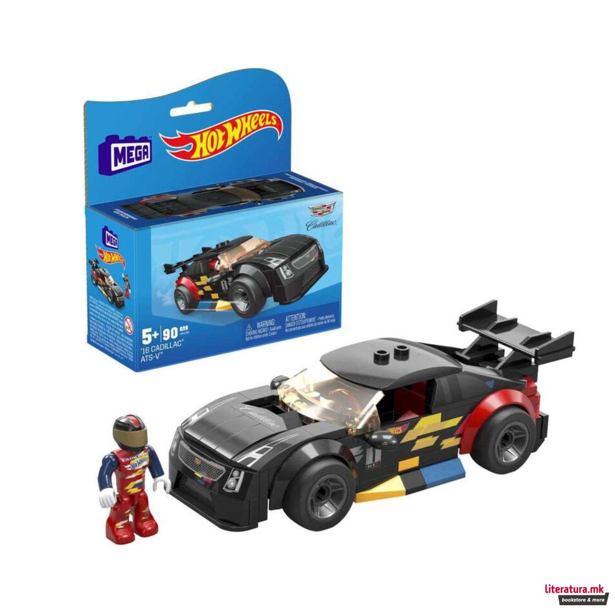 Коцки за градба, MEGA Hot Wheels - '16 Cadillac Ats-v R