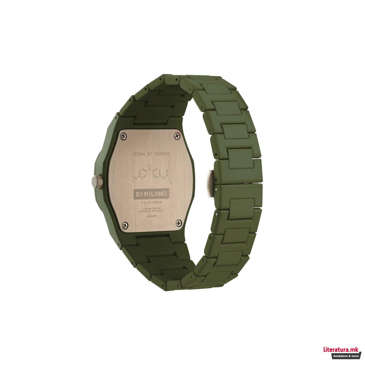 Часовник, Polycarbon 40.5mm, Military Green