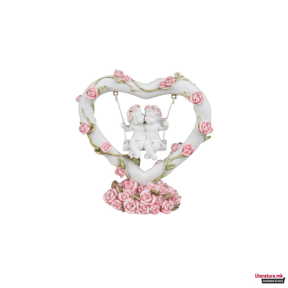 Декоративна фигура, Angels in Heart w/Roses