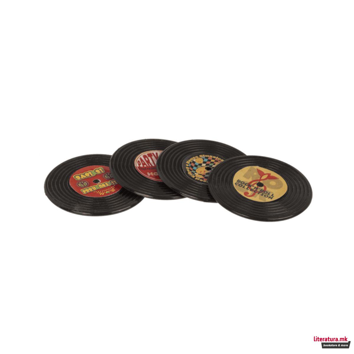 Сет од 4 магнети, Retro Vinyl