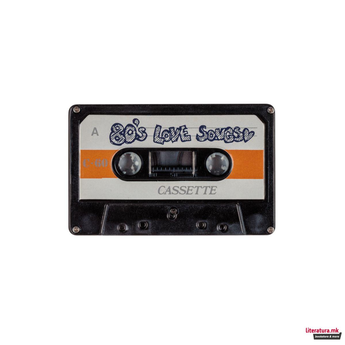Метална кутија, Retro Cassette, 10x6cm, 4 дизајни