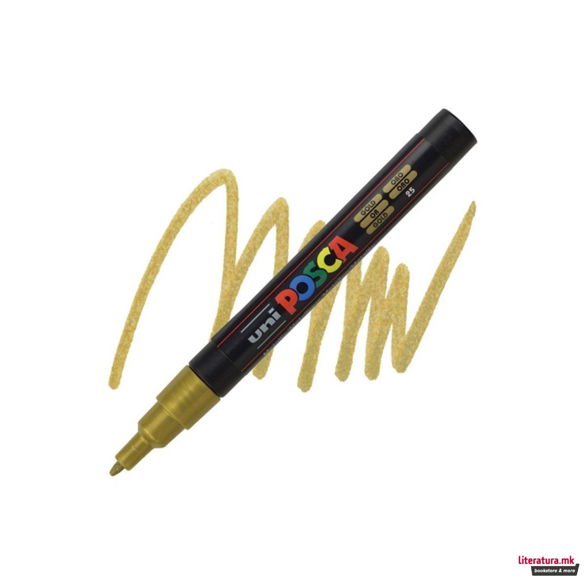Маркер, Posca PC-3M - Gold