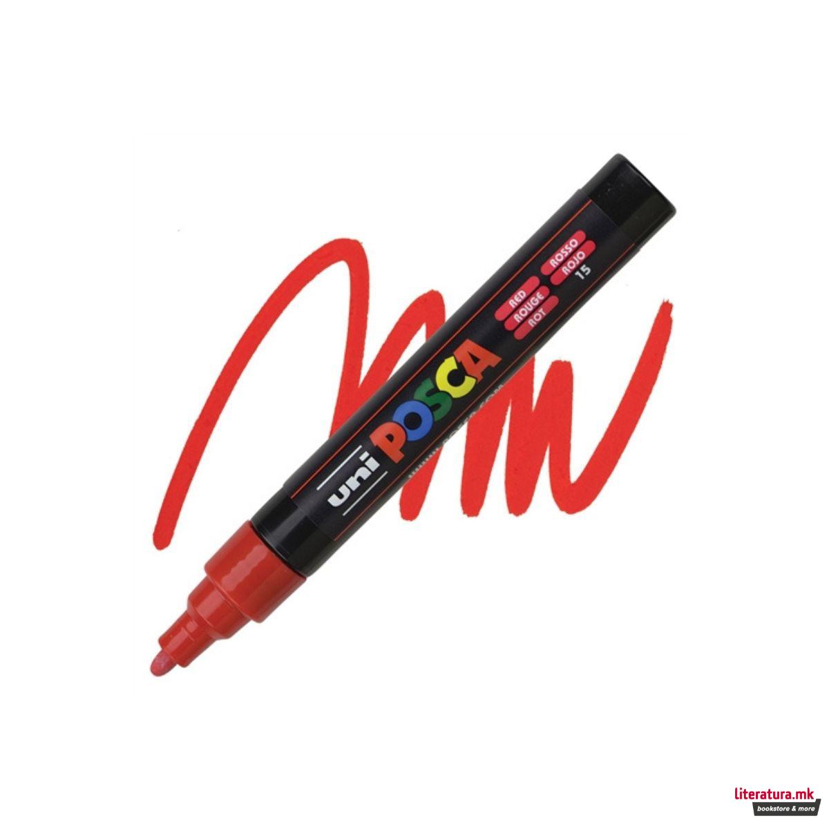 Маркер, Posca PC-5M - Red