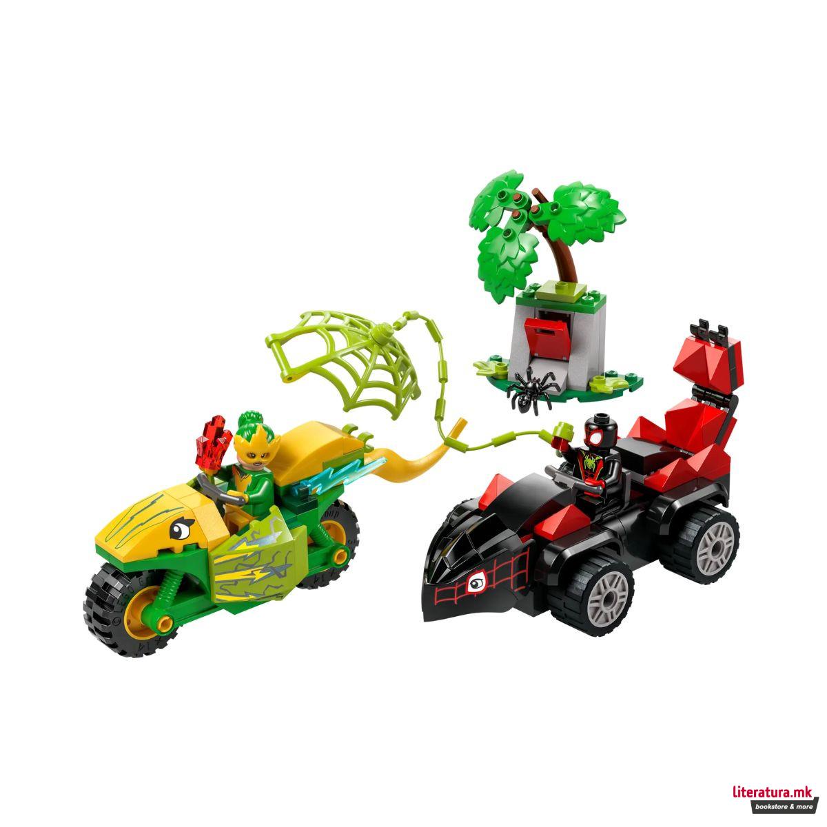 LEGO коцки, Marvel, Spin and Electro Dinosaur Vehicle Chase