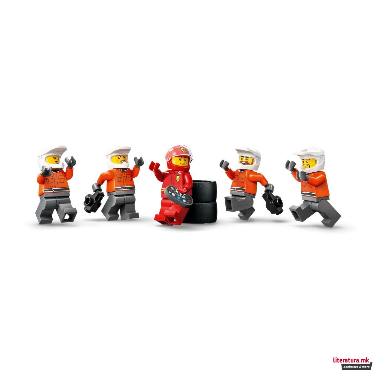 LEGO коцки, City, F1® Pit Stop & Pit Crew with Ferrari Car