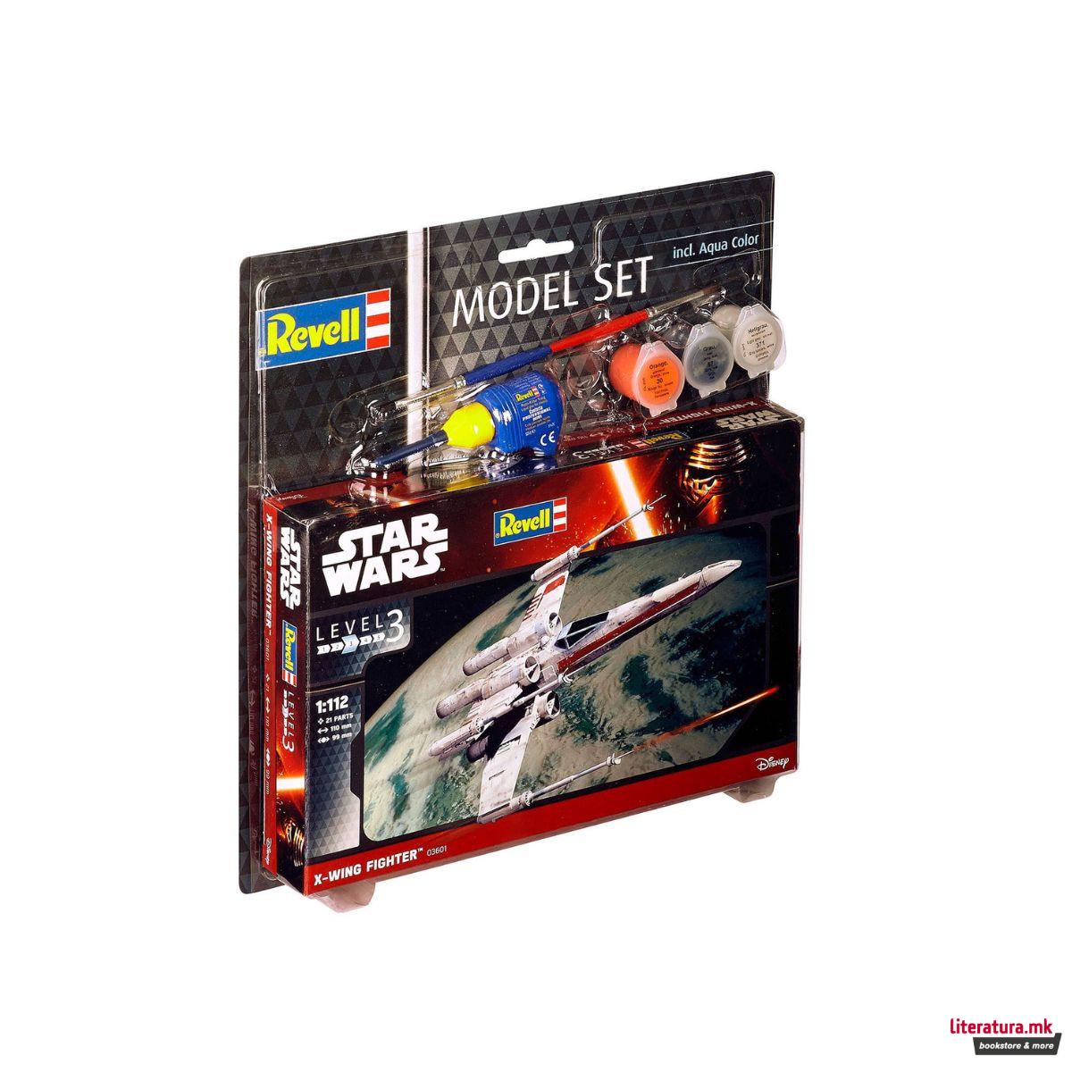 Макета + бои и алатки, Model Set X-wing Fighter, 1:112 