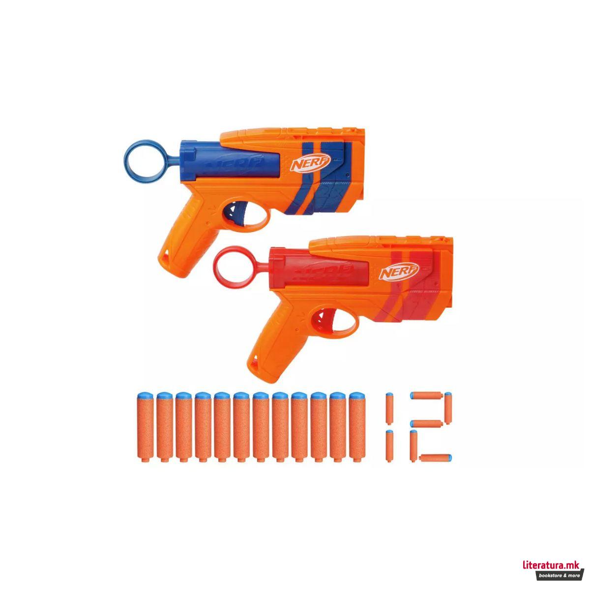 Сет од 5 NERF пиштоли со мека муниција, N-Series Duo Pack