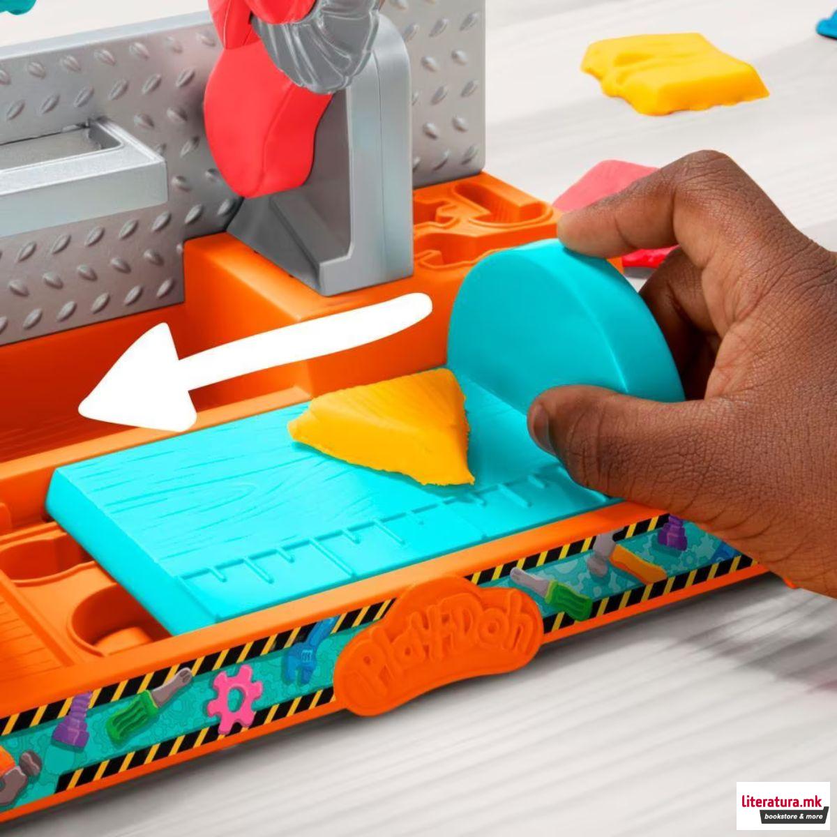 Сет за игра, Play-Doh Stamp & Saw Tool Bench