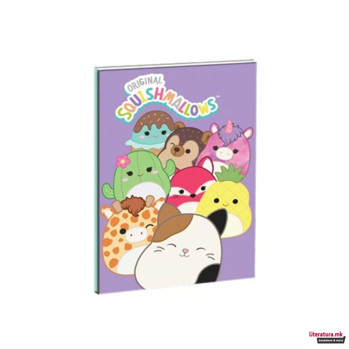 Тетратка B5, Squishmallows, мек повез, 40 листа 