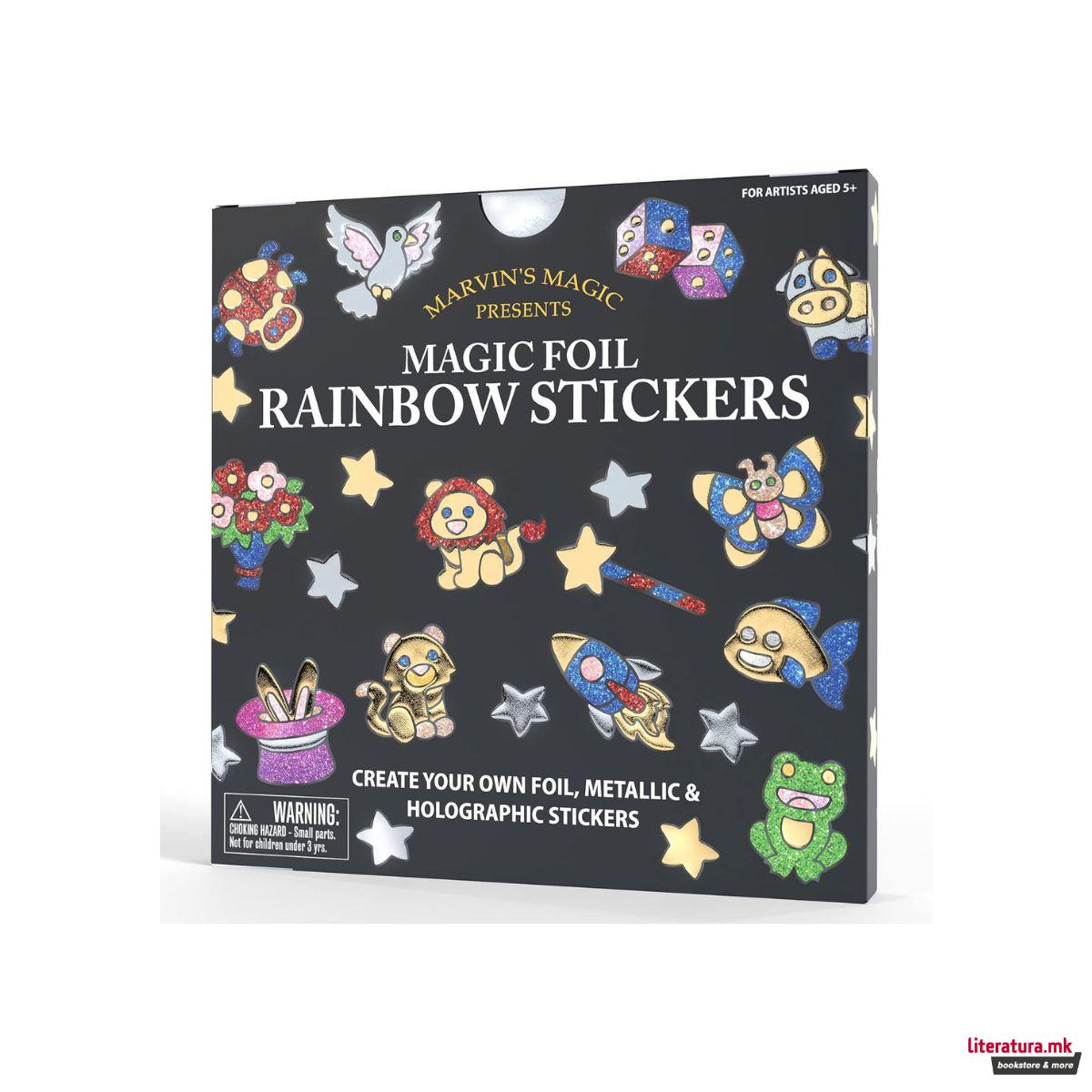 Сет за изработка на стикери, Magic Foil Rainbow Stickers