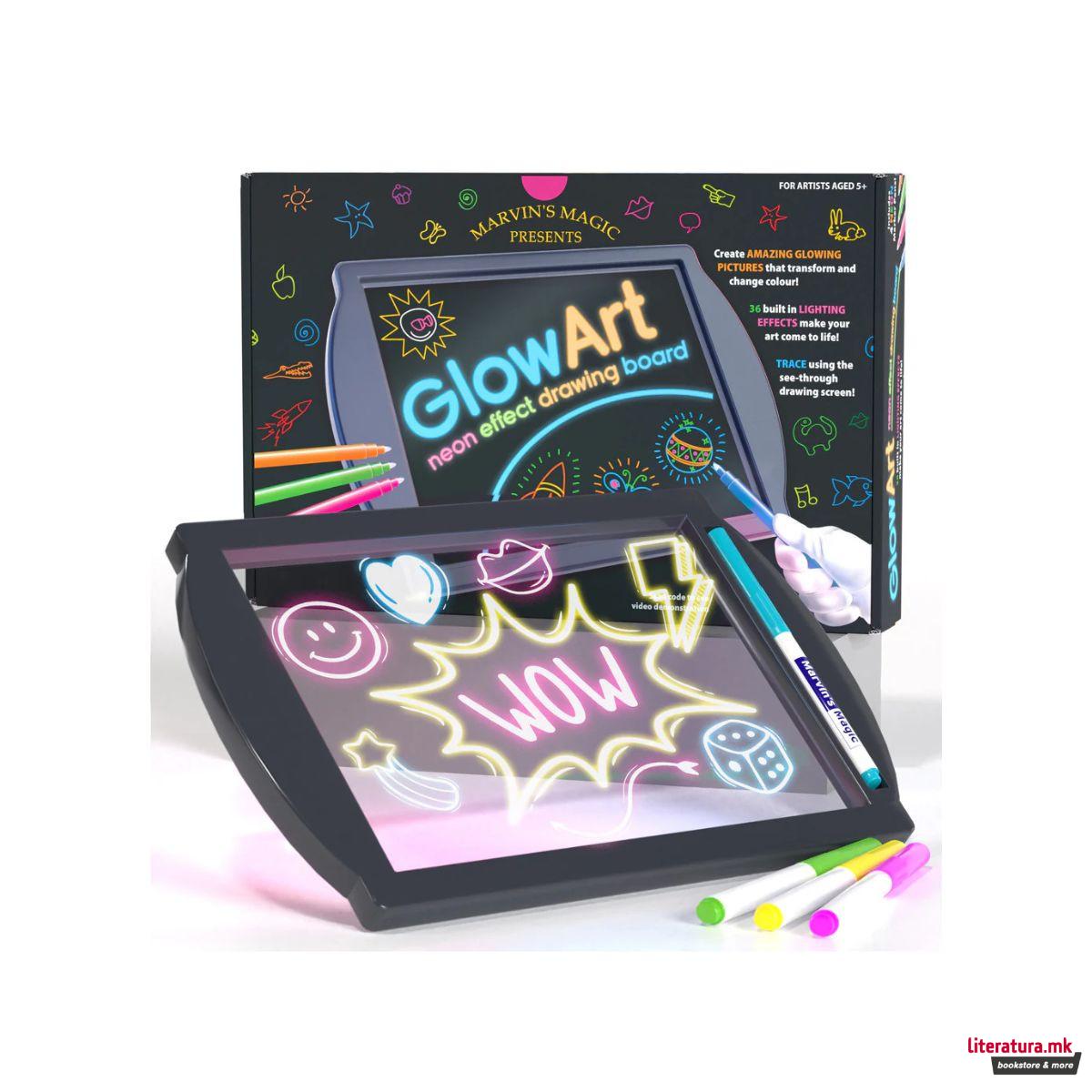 Табла за цртање, Marvin's Magic Glow Art - Black