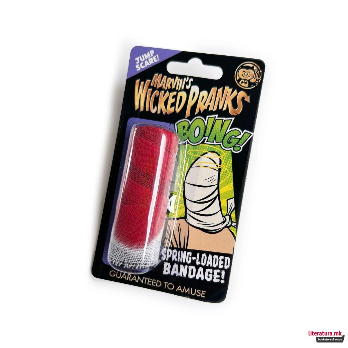 Мини трик, Marvin's Wicked Pranks Boing! - Spring-Loaded Bandage!