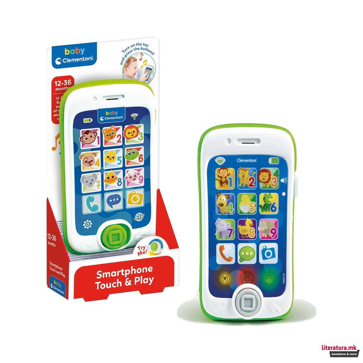 Интерактивна играчка, Baby Clementoni - Smartphone Touch & Play 