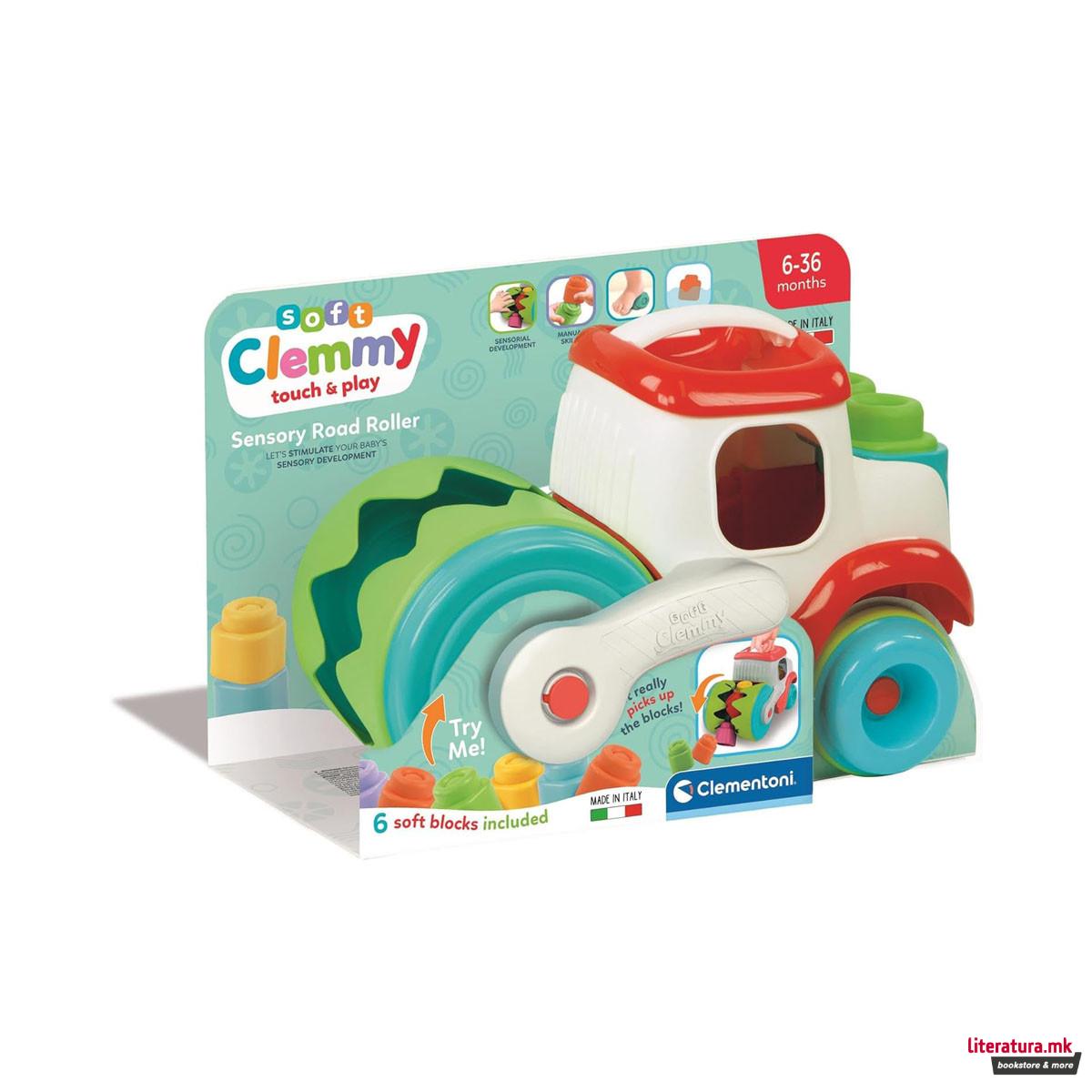Сензорна играчка, Soft Clemmy Touch & Play - Sensory Road Roller 