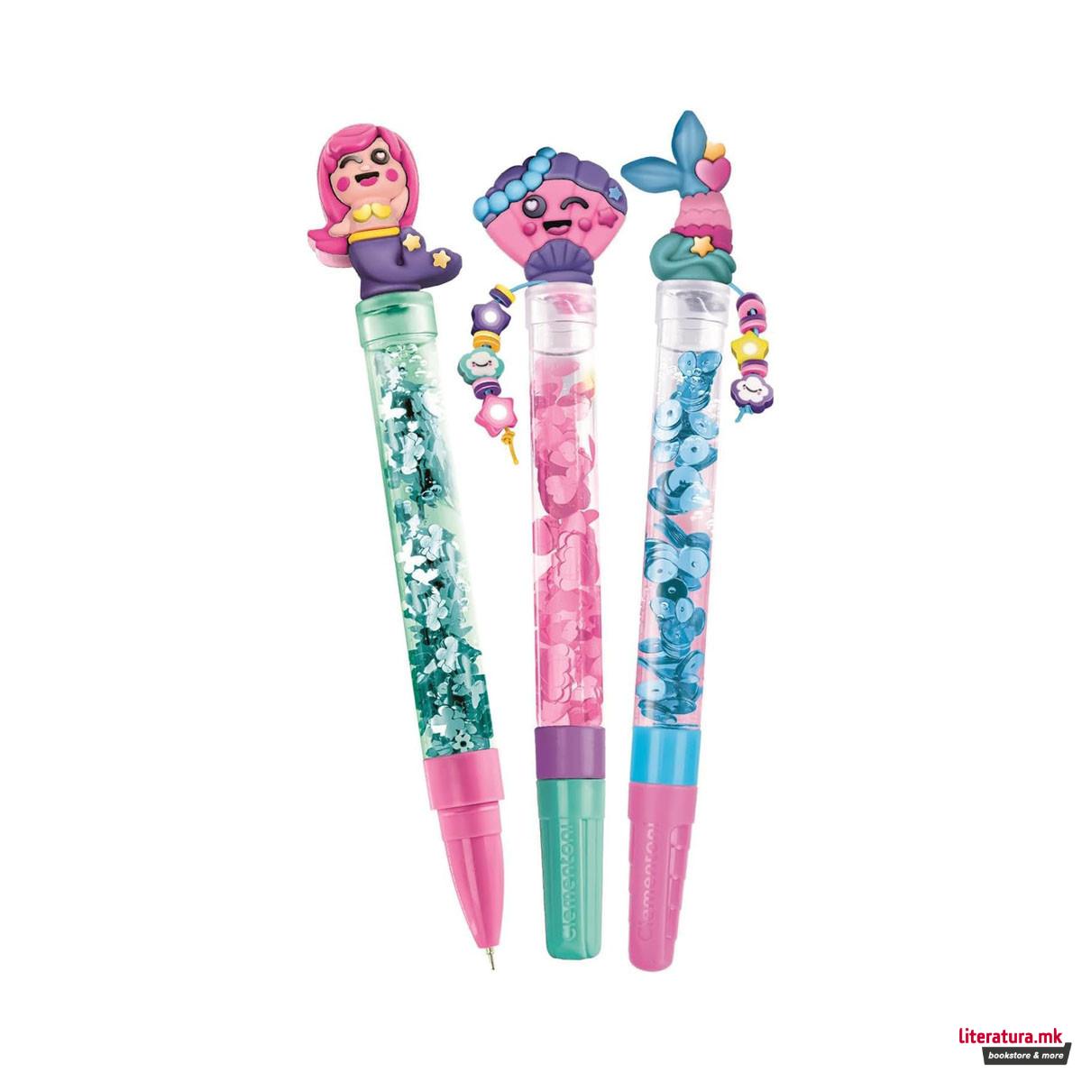 Сет за изработка, Idea Clementoni - Create Your Pens: Magical Mermaids 