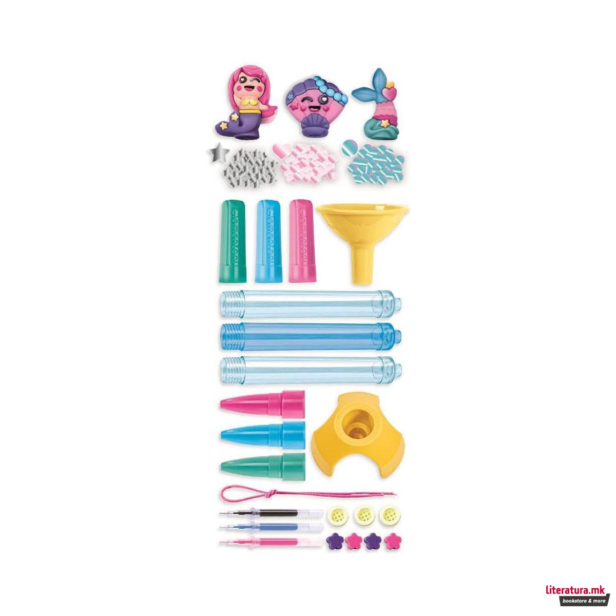 Сет за изработка, Idea Clementoni - Create Your Pens: Magical Mermaids 
