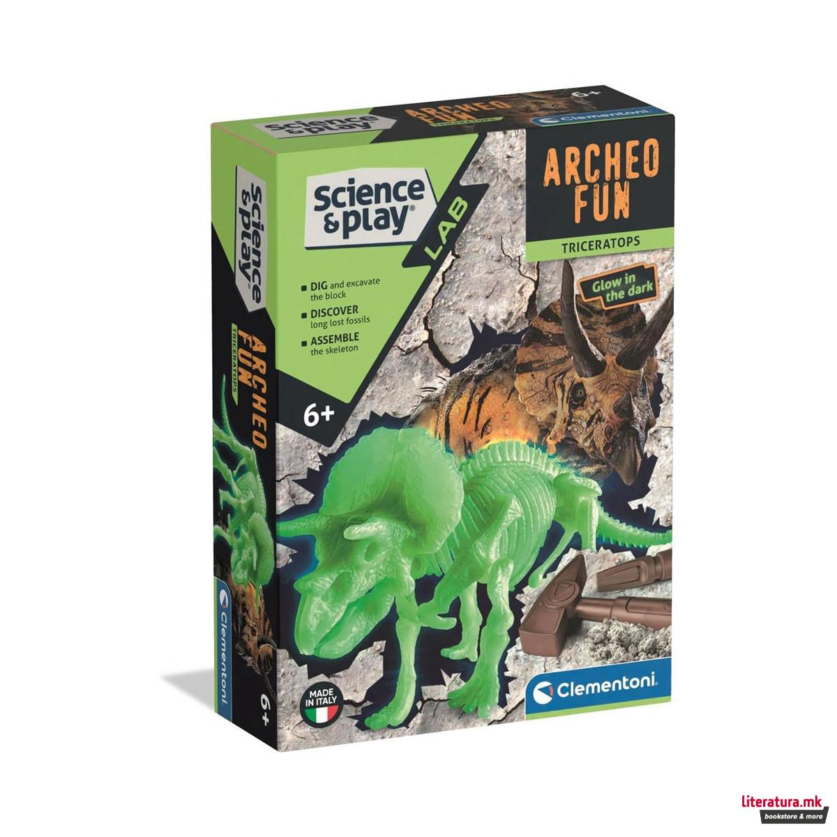 СТЕМ сет, Science & Play Lab, Arched Fun: Triceratops 