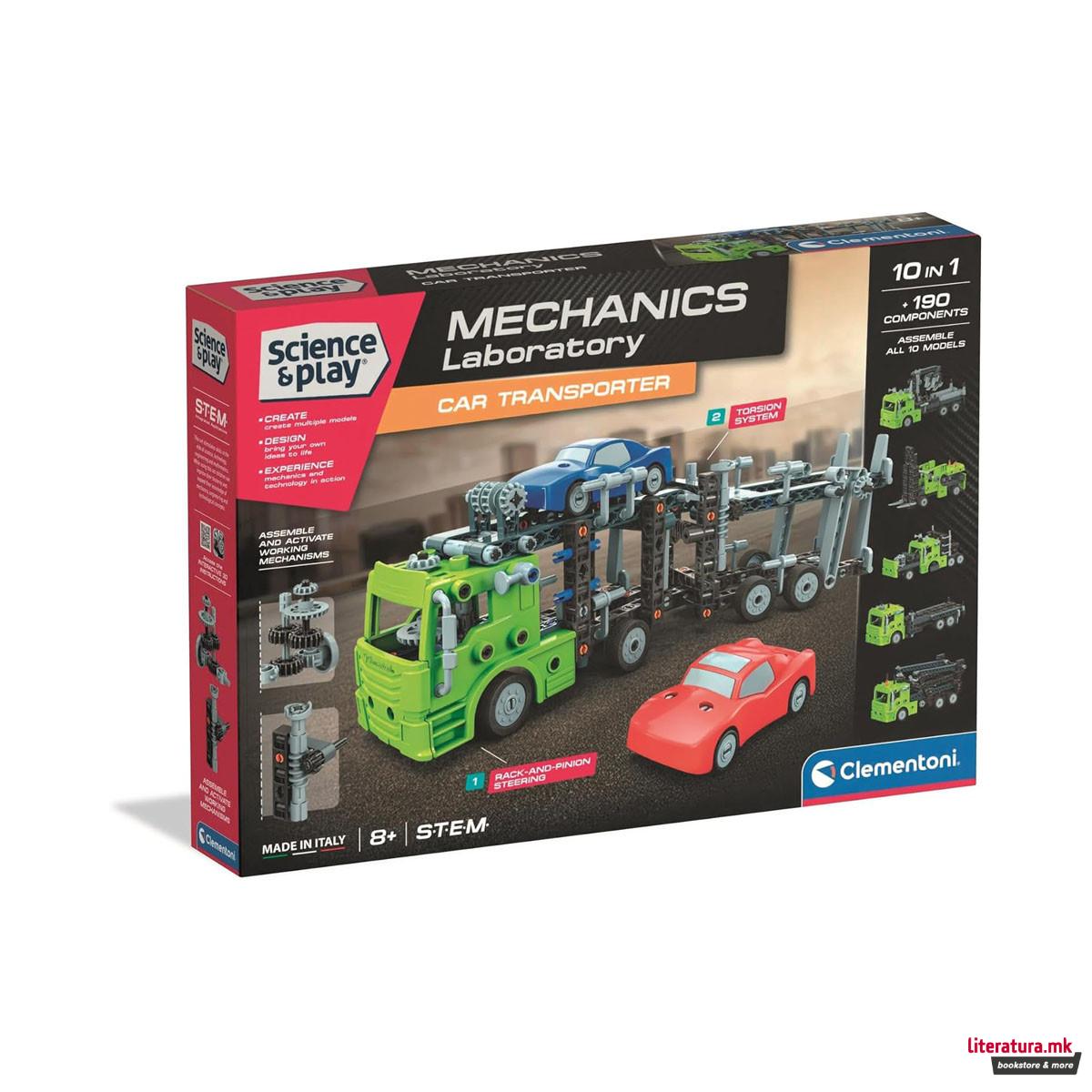СТЕМ сет, Science & Play, Mechanics Laboratory - Car Transporter 