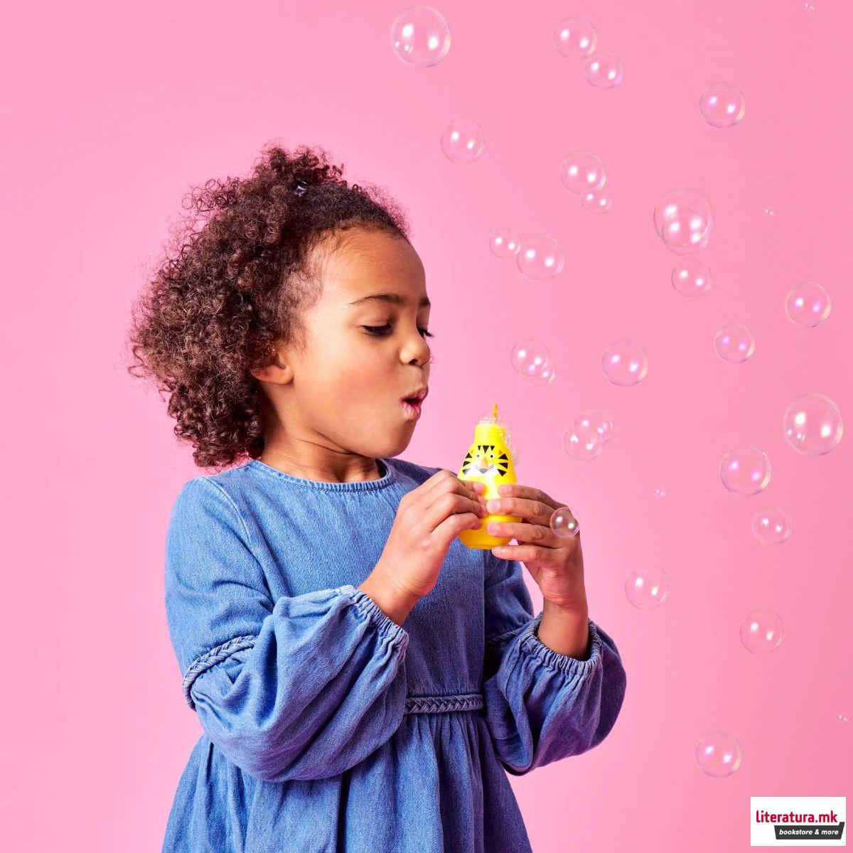 Играчка за правење балончиња, Kidoki Squeezy Bubbles, 3 бои