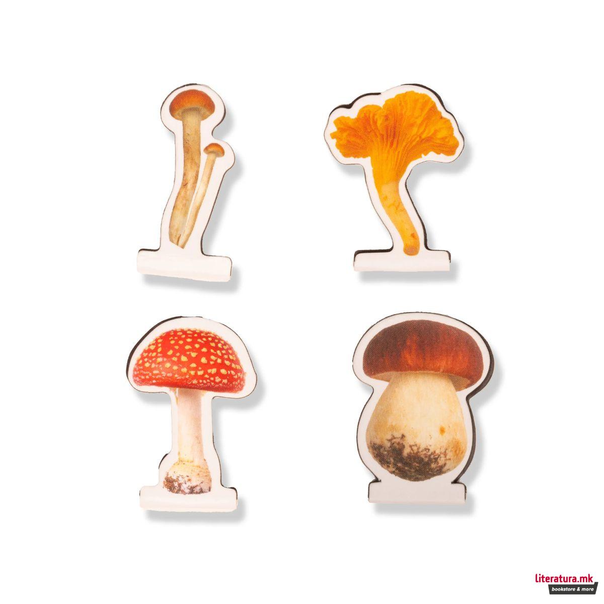 Магнетни разделници, Mushroom Magnetic Bookmarks