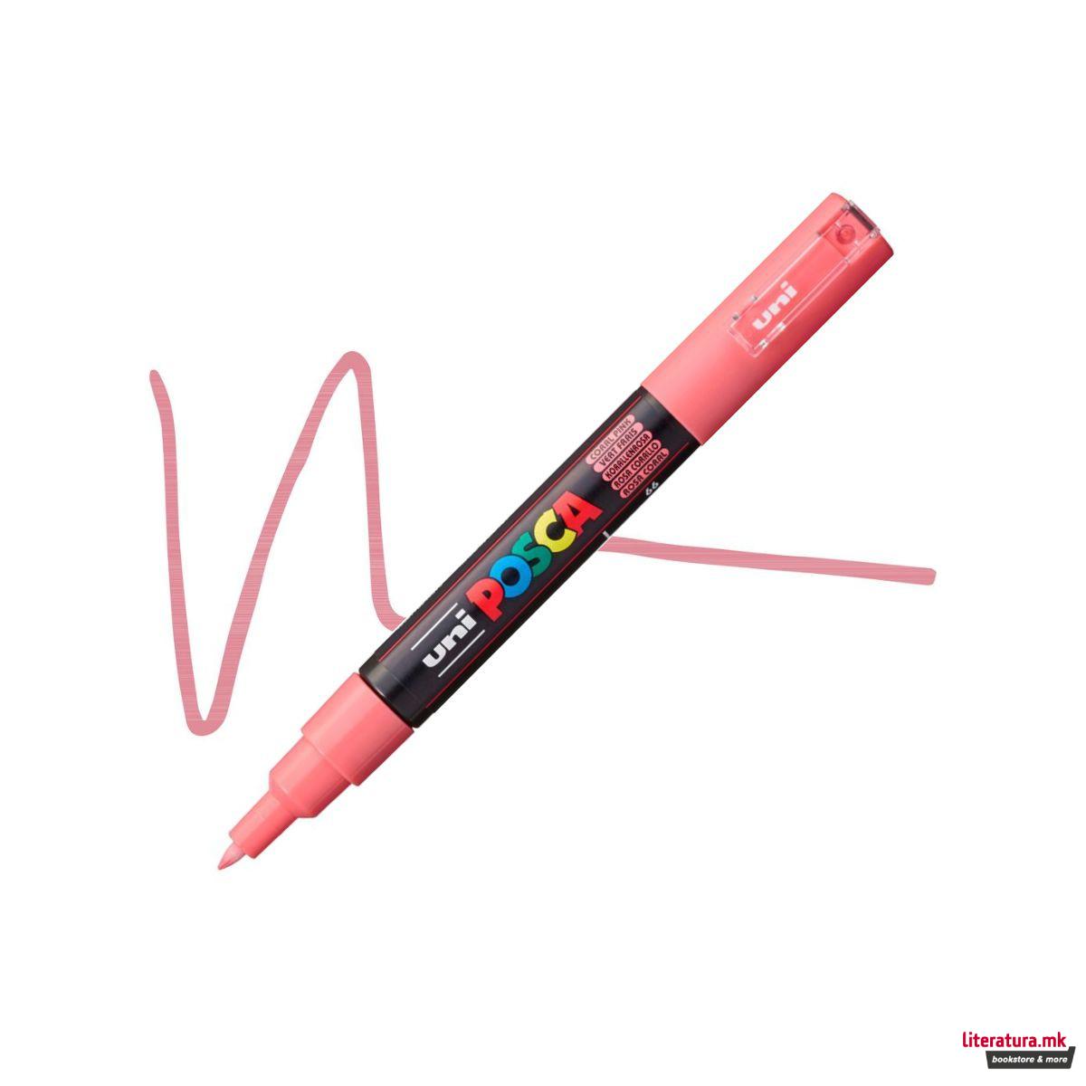 Маркер, Posca PC-1M - Coral Pink