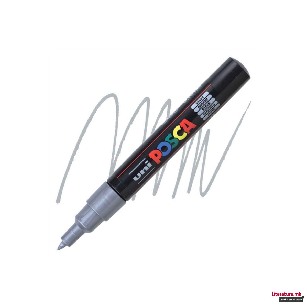 Маркер, Posca PC-1M - Silver
