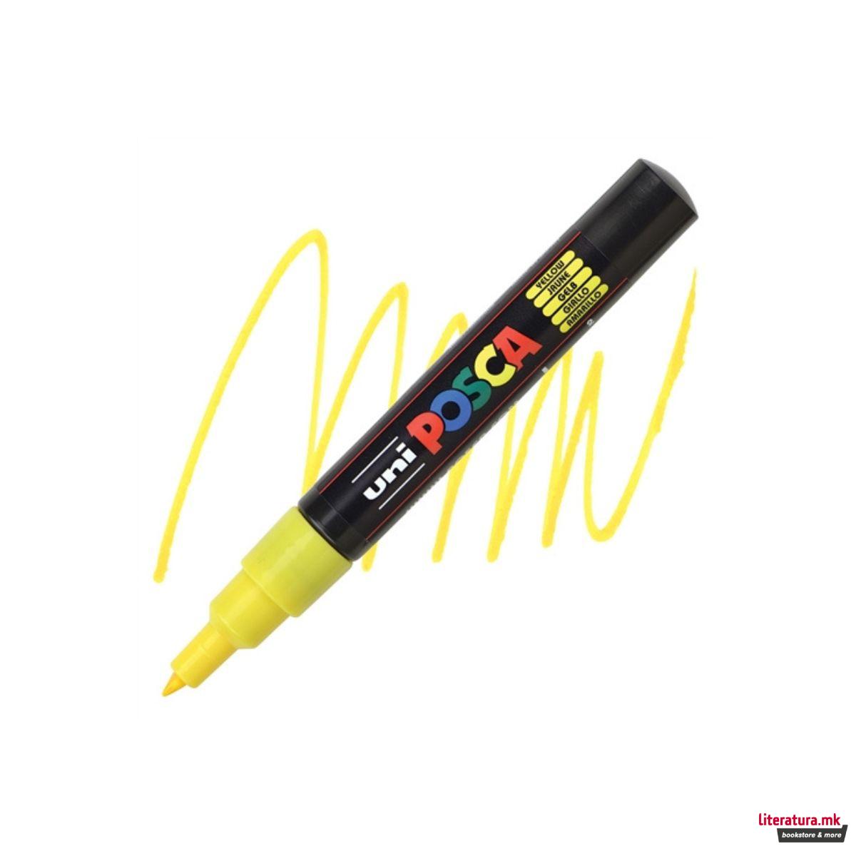 Маркер, Posca PC-1M - Yellow