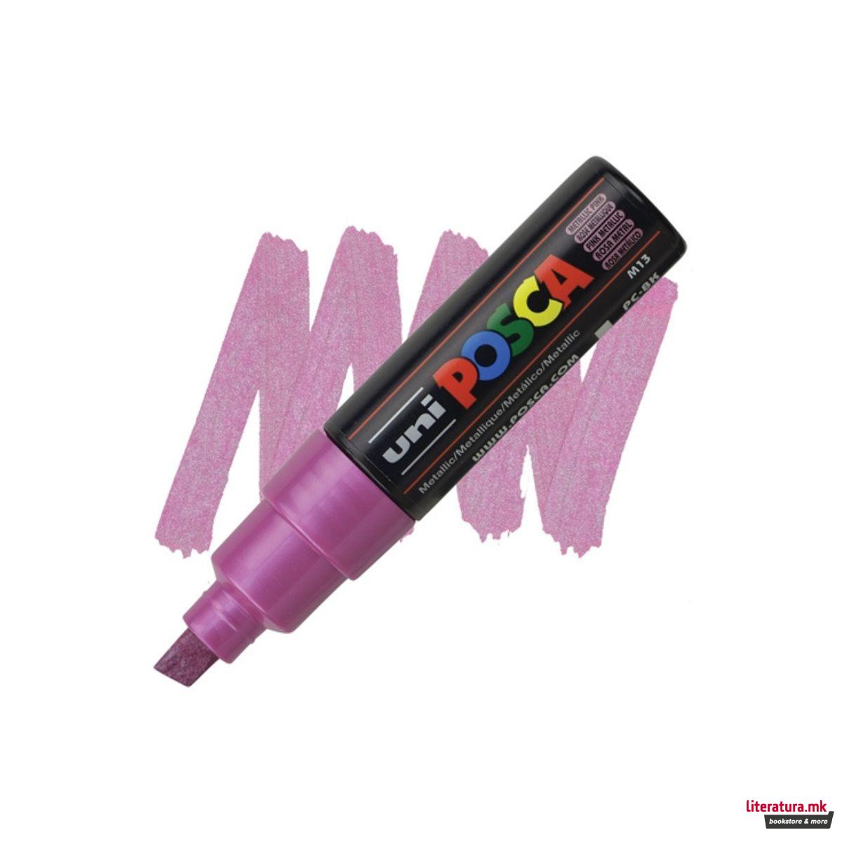 Маркер, Posca PC-8K - Metallic Pink
