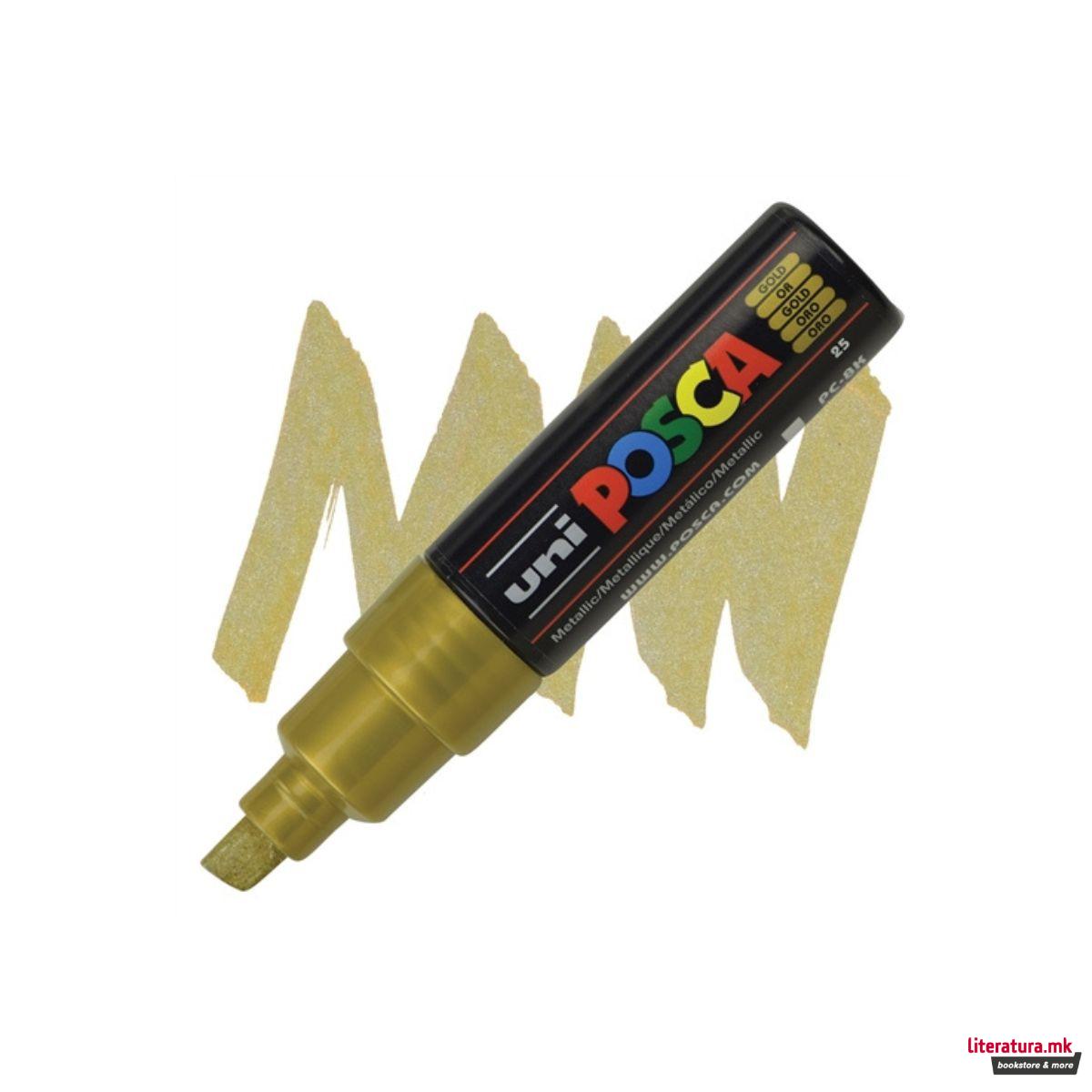 Маркер, Posca PC-8K - Gold