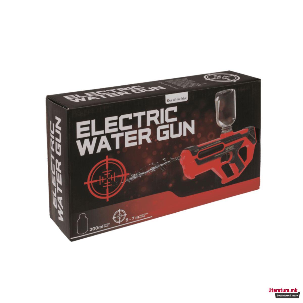 Електричен пиштол на вода со резервоар, 200 ml, 2 бои 