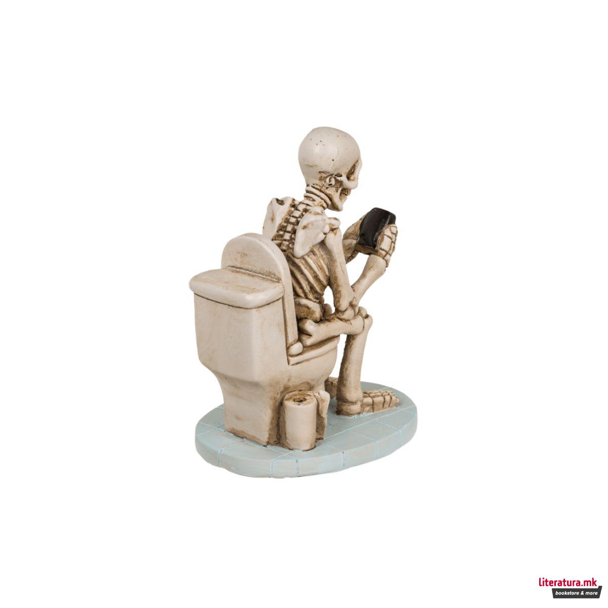 Декоративна фигура, Skeleton On The Toilet