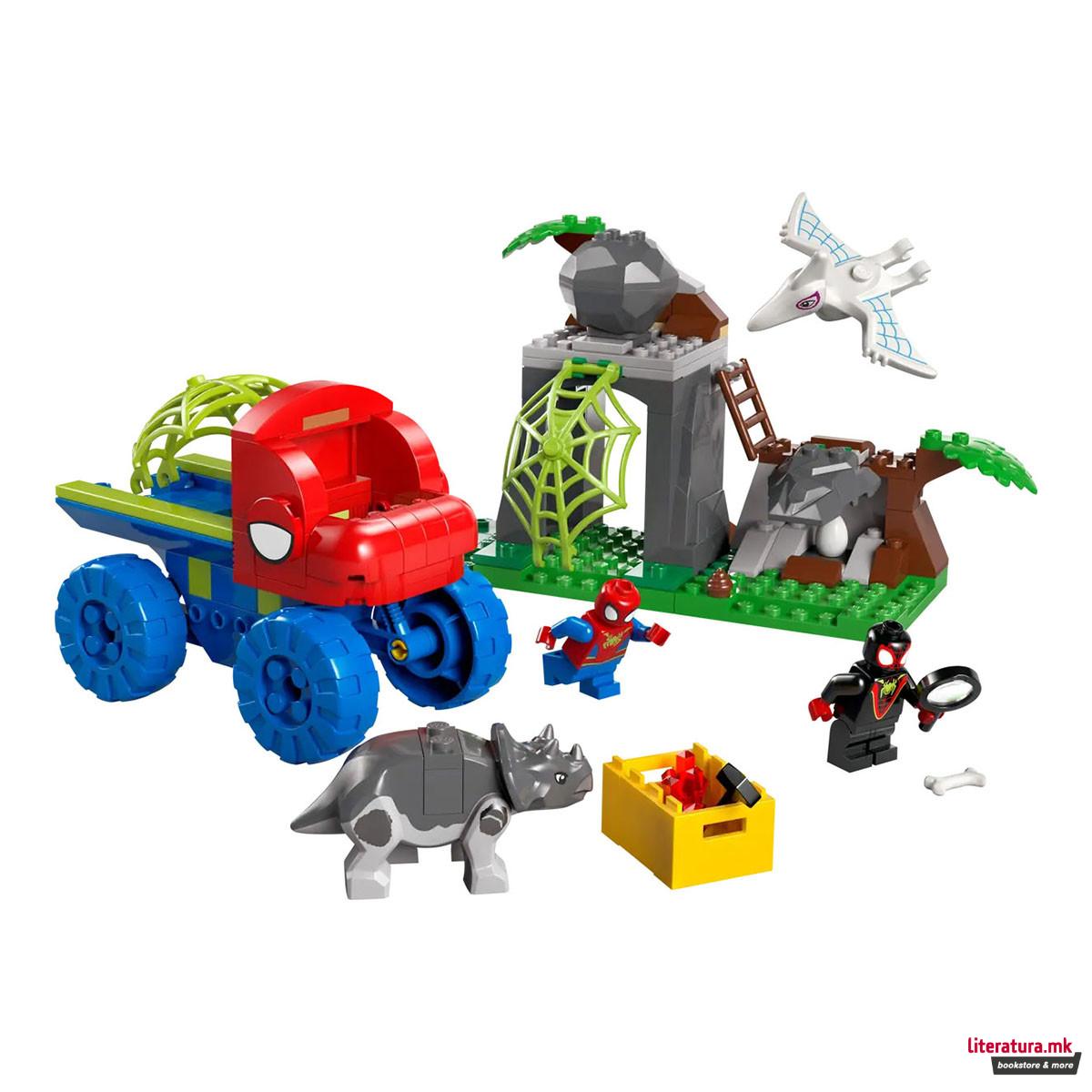 LEGO коцки, Marvel, Team Spidey Dino Crawler Rescue 