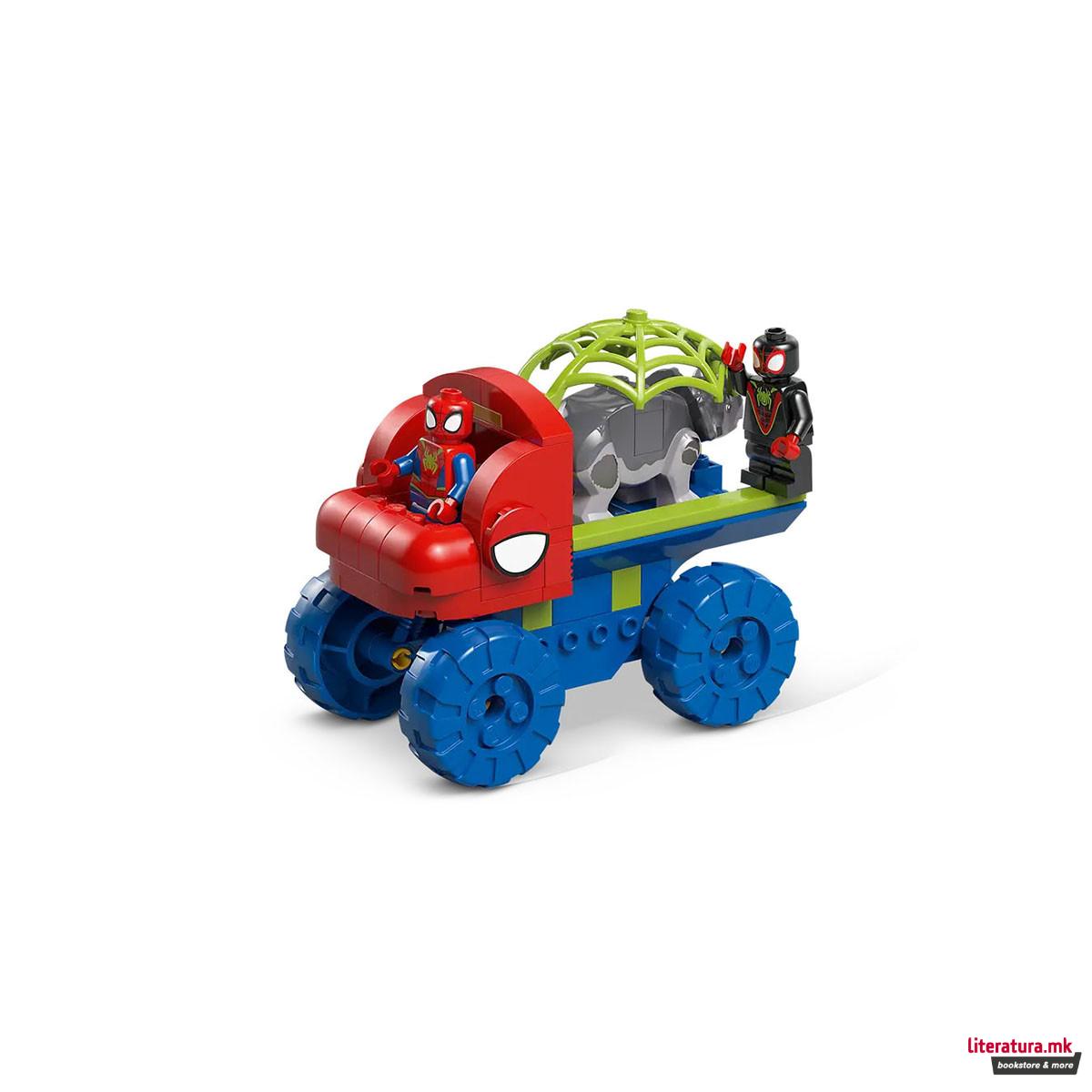 LEGO коцки, Marvel, Team Spidey Dino Crawler Rescue 