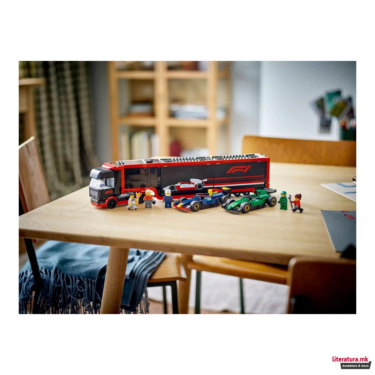 LEGO коцки, City, F1® Truck with RB20 & AMR24 F1® Cars 