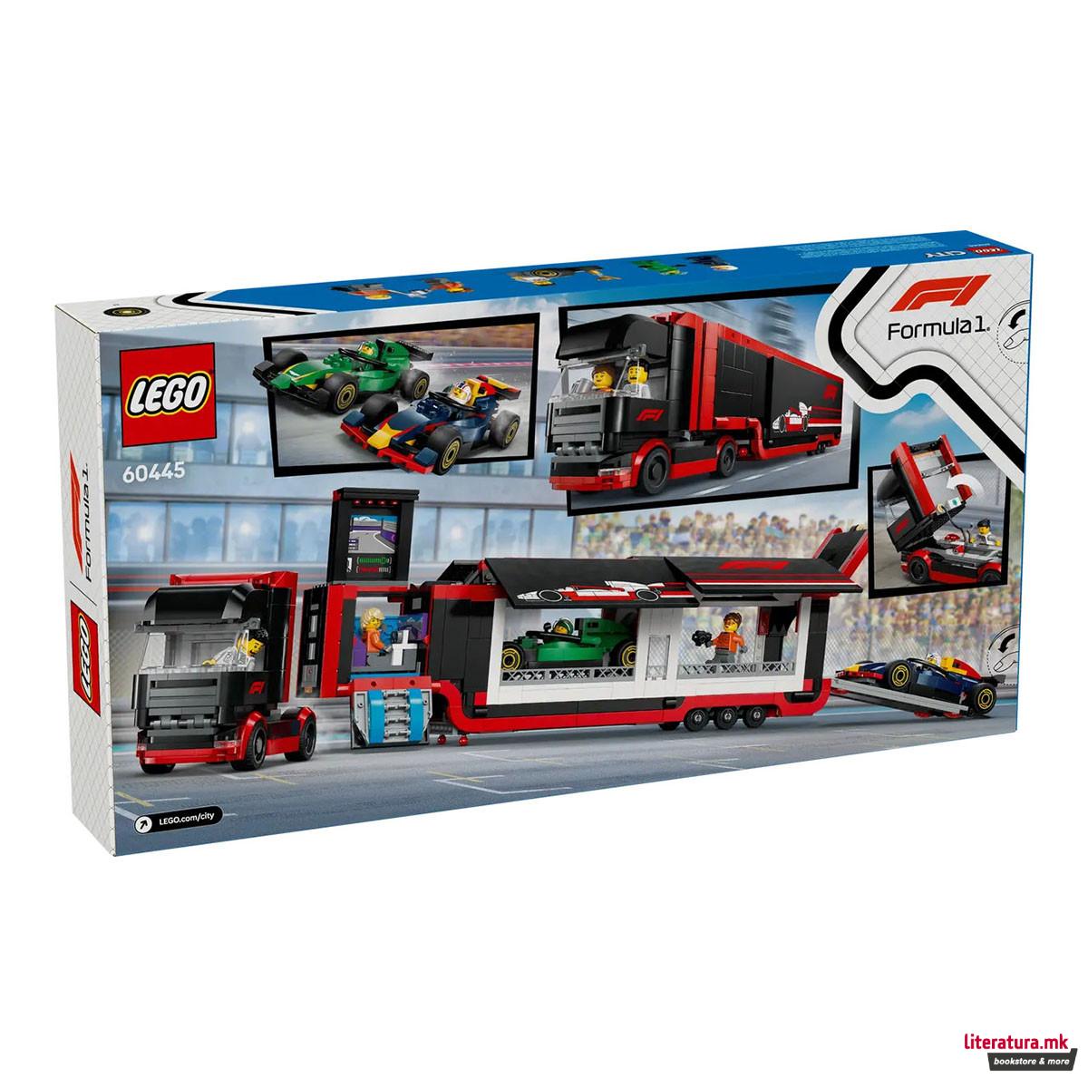 LEGO коцки, City, F1® Truck with RB20 & AMR24 F1® Cars 