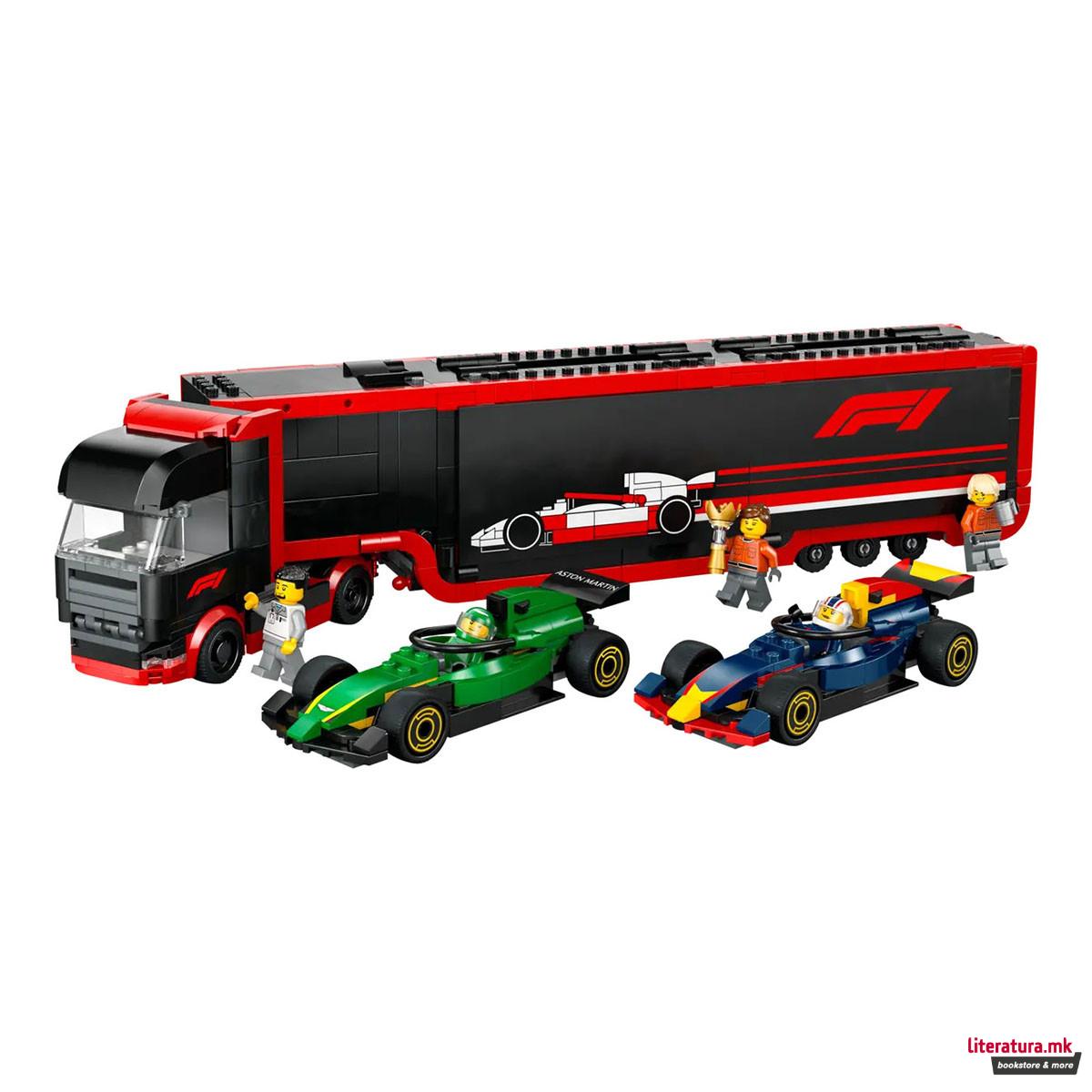 LEGO коцки, City, F1® Truck with RB20 & AMR24 F1® Cars 