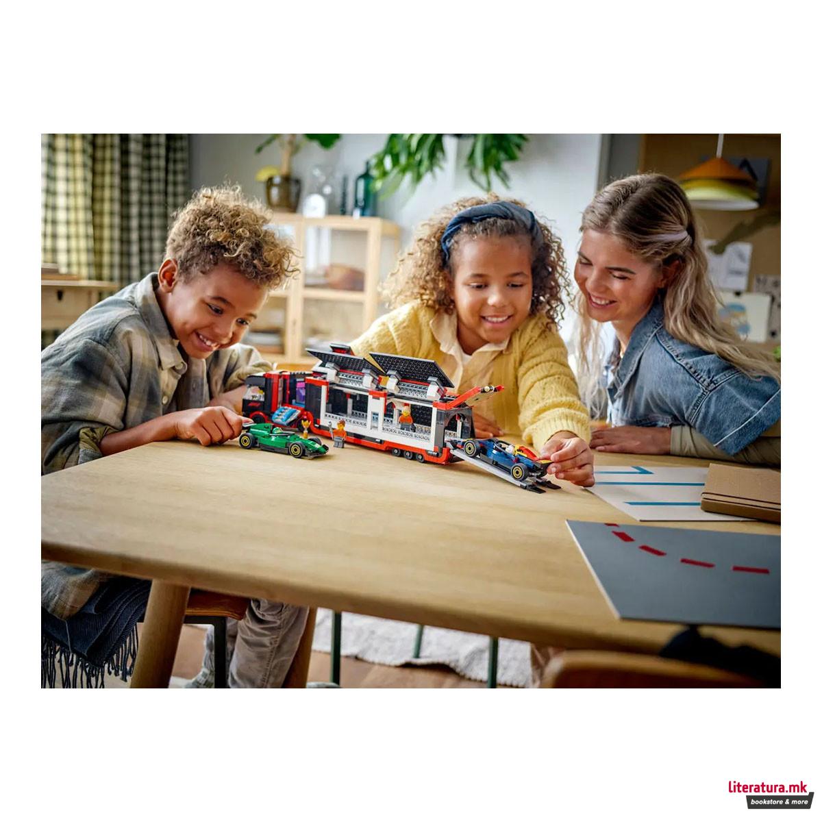 LEGO коцки, City, F1® Truck with RB20 & AMR24 F1® Cars 